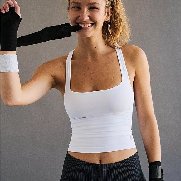 FREE PEOPLE Good Karma Long Tank Top M/L - Picture 2 of 7